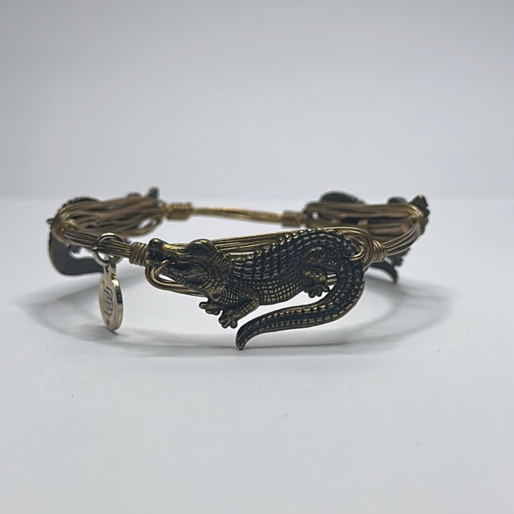 Bourbon and Bowties gator bracelet